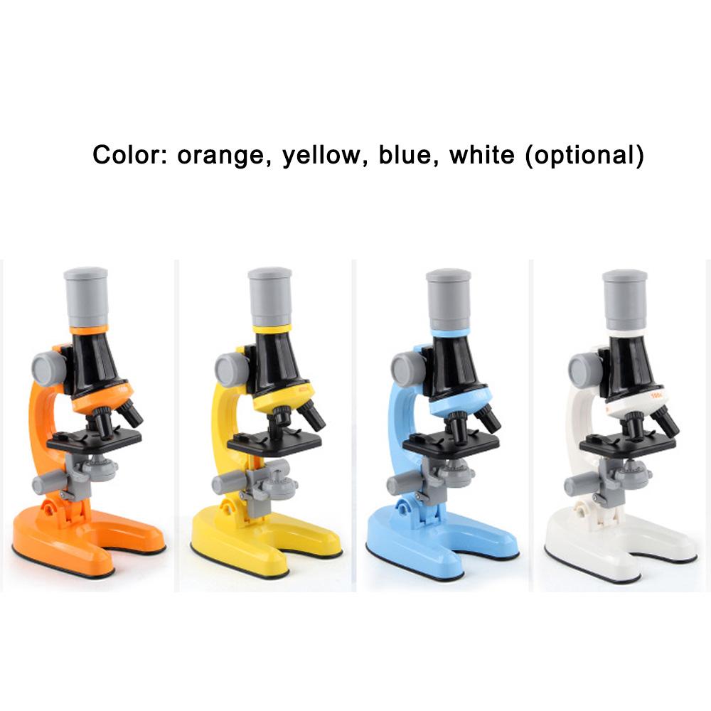 Children Biological Microscope Microscope Kit Lab LED 100X-400X-1200X Home School Science Educational Toy Gift For Kids Child 's