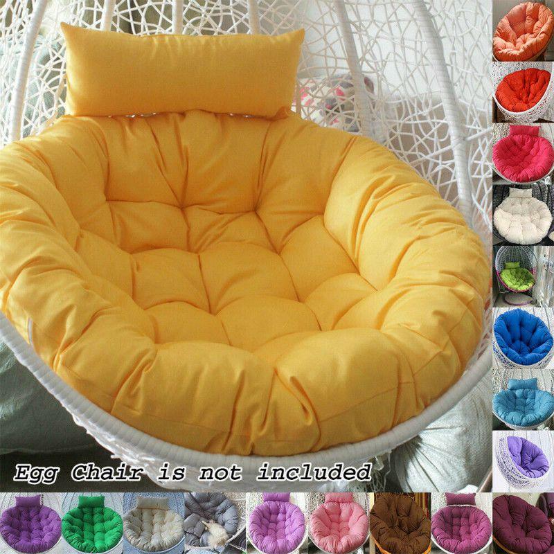 Rattan Swing Chair Cushion Hanging Egg Chair Soft Mat Pad Cover Inoutdoor Patio