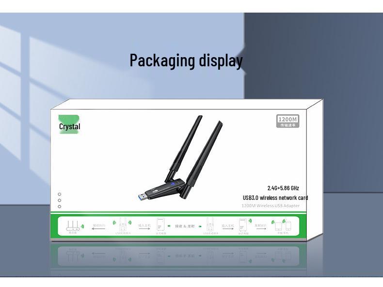 Jinghua 600M Dual-Band USB WiFi Receiver/Transmitter 2.4G/5G