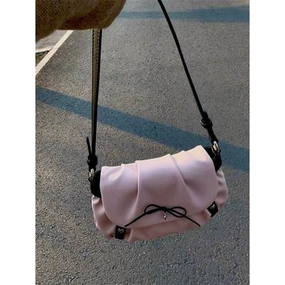 Sweet Cool and Cute Underarm Bag Fashionable and Versatile Bow Bow Single-shoulder Bag