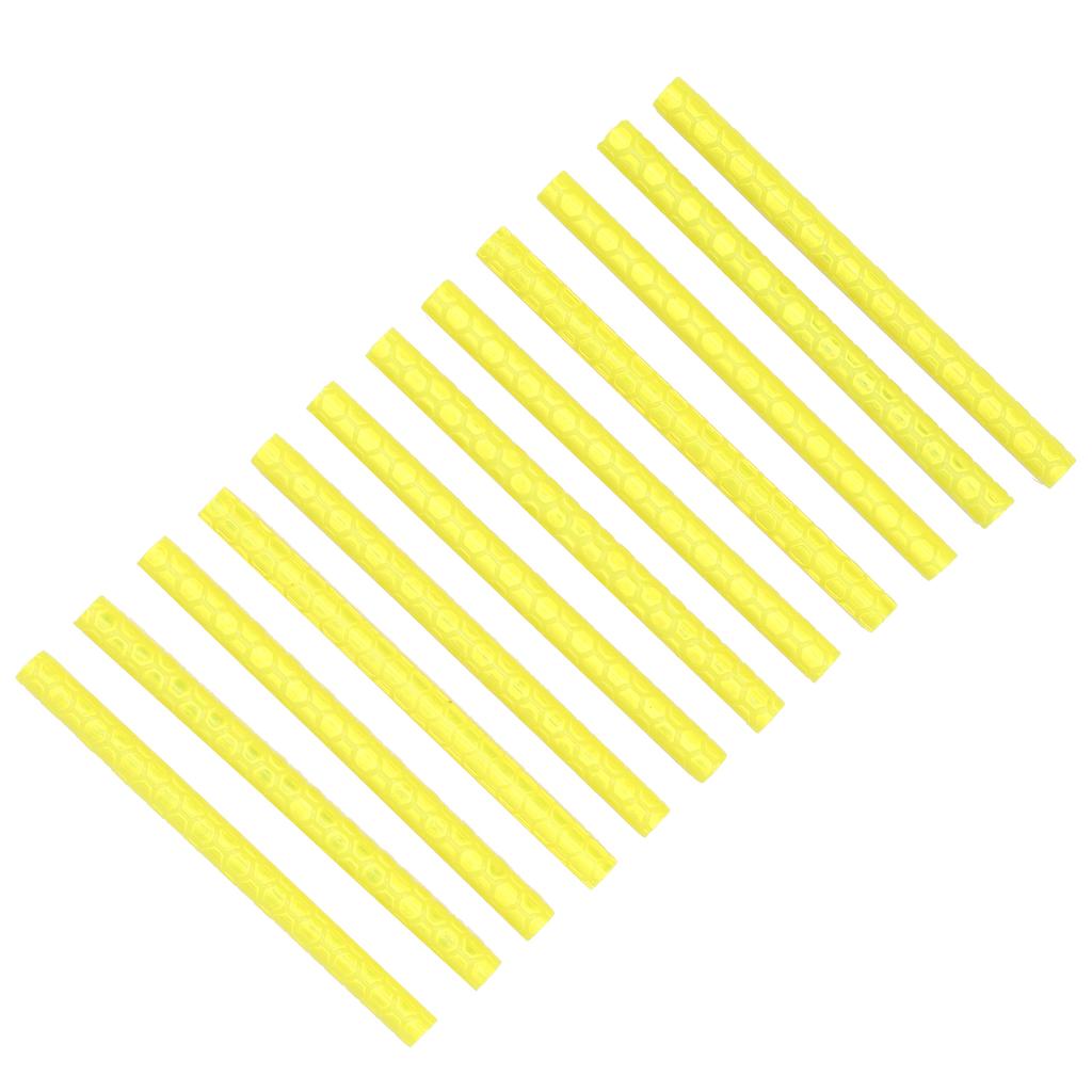 12 Stück Fahrradrad Speichenreflektorstreifen Mountainbike Speichen Reflektierende Wickel Röhren Gelb