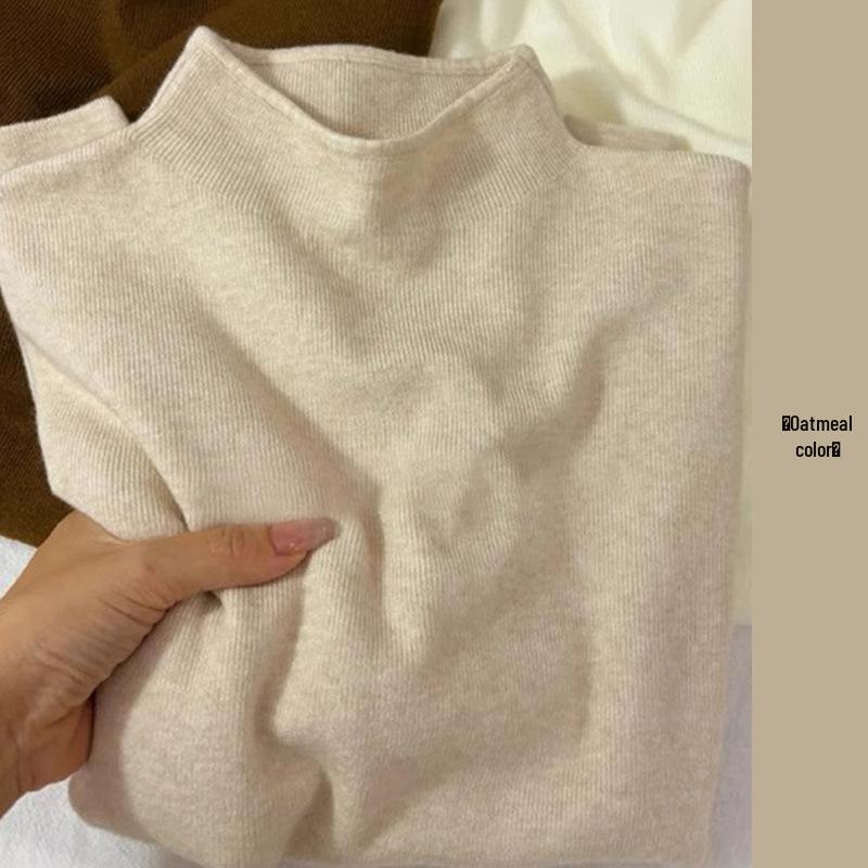 Women's Pink Knit Sweater - Korean Style, Early Autumn 2025 Collection
