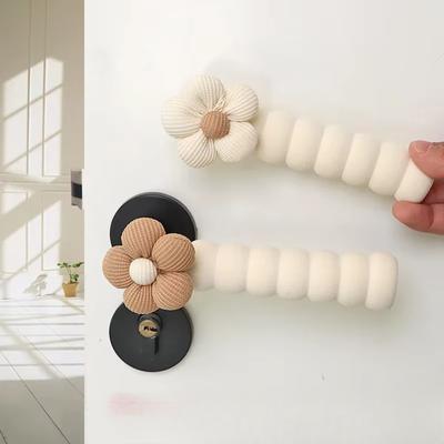 Flower EVA  Door Handle Gloves Cute Dust Protective Cover Thickened Household Anti-collision Anti-static Universal Handle Cover