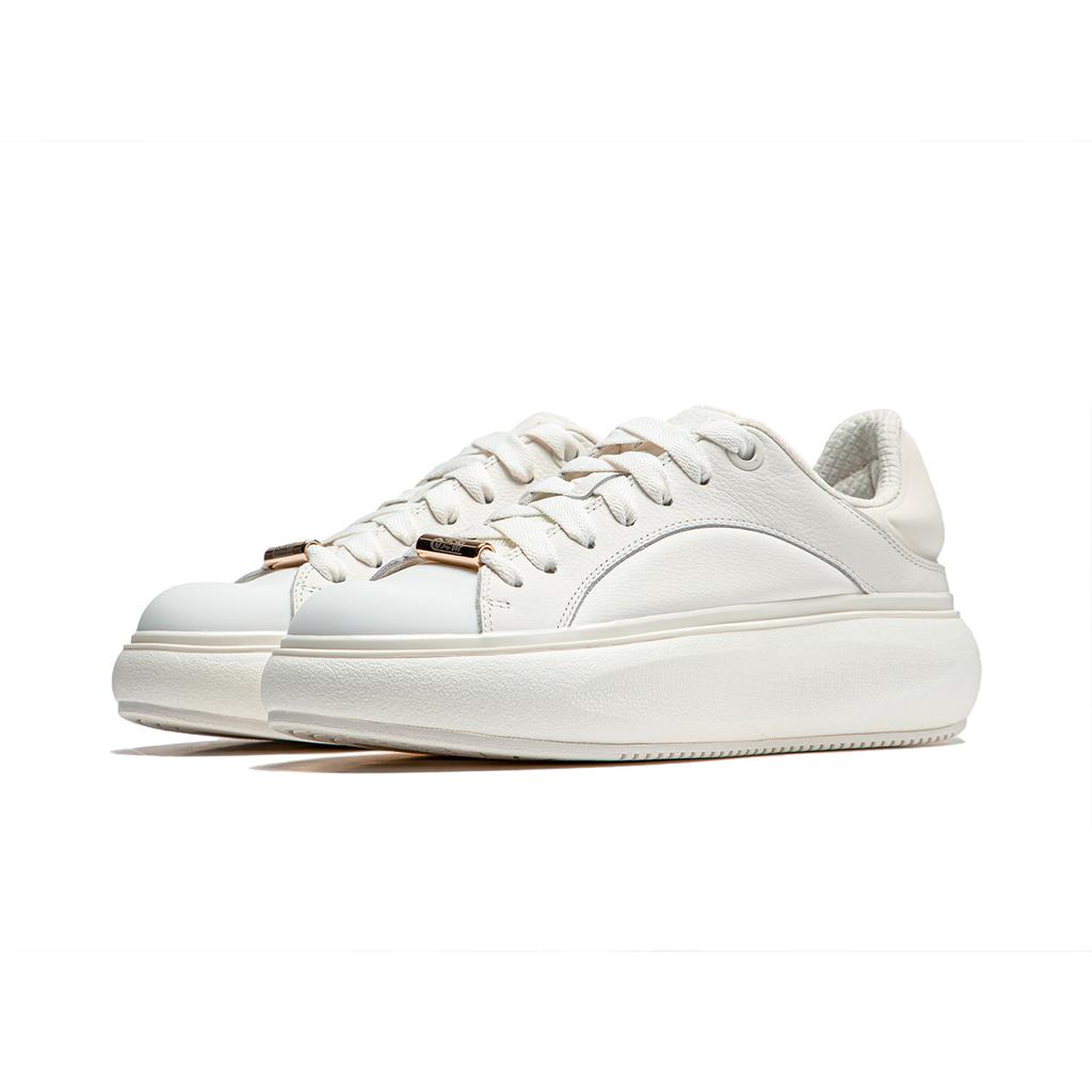 Li Ning Cloud Travel C4D Wear-Resistant Low-Top Skate Shoes Men Skate Shoes Off-White AZGU037-1