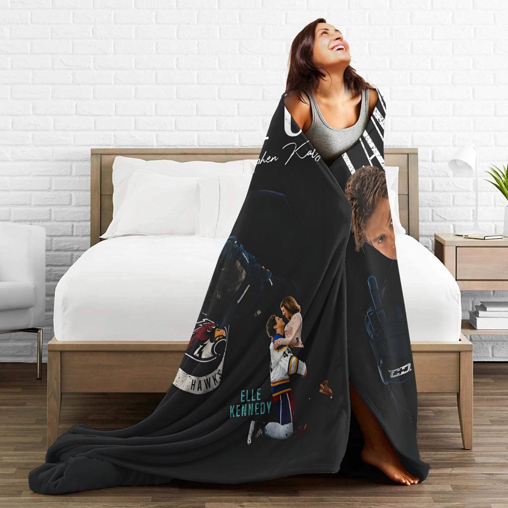 Off Campus Blankets Coral Fleece Plush Spring/Autumn Multifunction Lightweight Thin Throw Blankets for Bed Travel Rug Piece