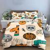 Dreiteiliges Set mit Tiermotiv für Kinder, Schlafzimmerdekoration für Kinder und Erwachsene, Exquisites dreiteiliges Bettwäsche-Set als Geschenk