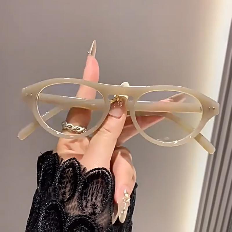 New Vintage Transparent Glasses Frame Round Eyewear for Women Men Luxury Brand Small Oculos De Sol Unisex