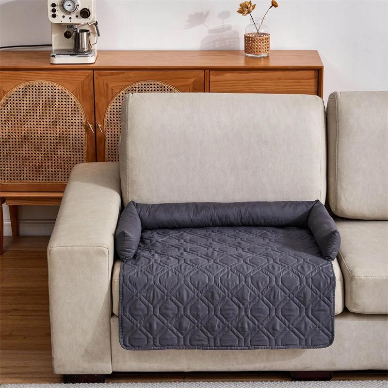 

Коврик для кровати для собак, кошек, домашних животных, спальные кровати с подушкой для маленьких и средних собак, теплое гнездо, стеганый плед, успокаивающий коврик для кровати для собак, съемный S 75x75cm