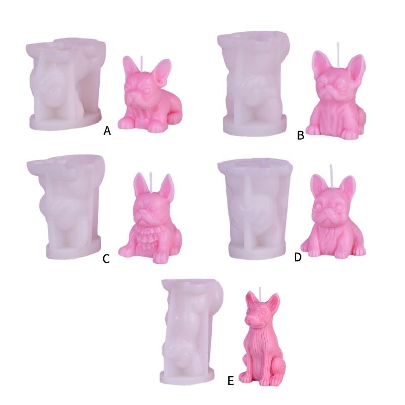 French Bulldog Shape Silicone Soap Mold DIY Silicone Candle Molds Clay Mould Silicone Soap Making Tool Silicone Material