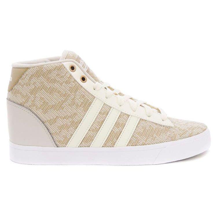 Adidas Cf Daily Qt Versatile Comfortable Durable Breathable High-Top Skate Shoes Unisex Skate Shoes Beige B74275
