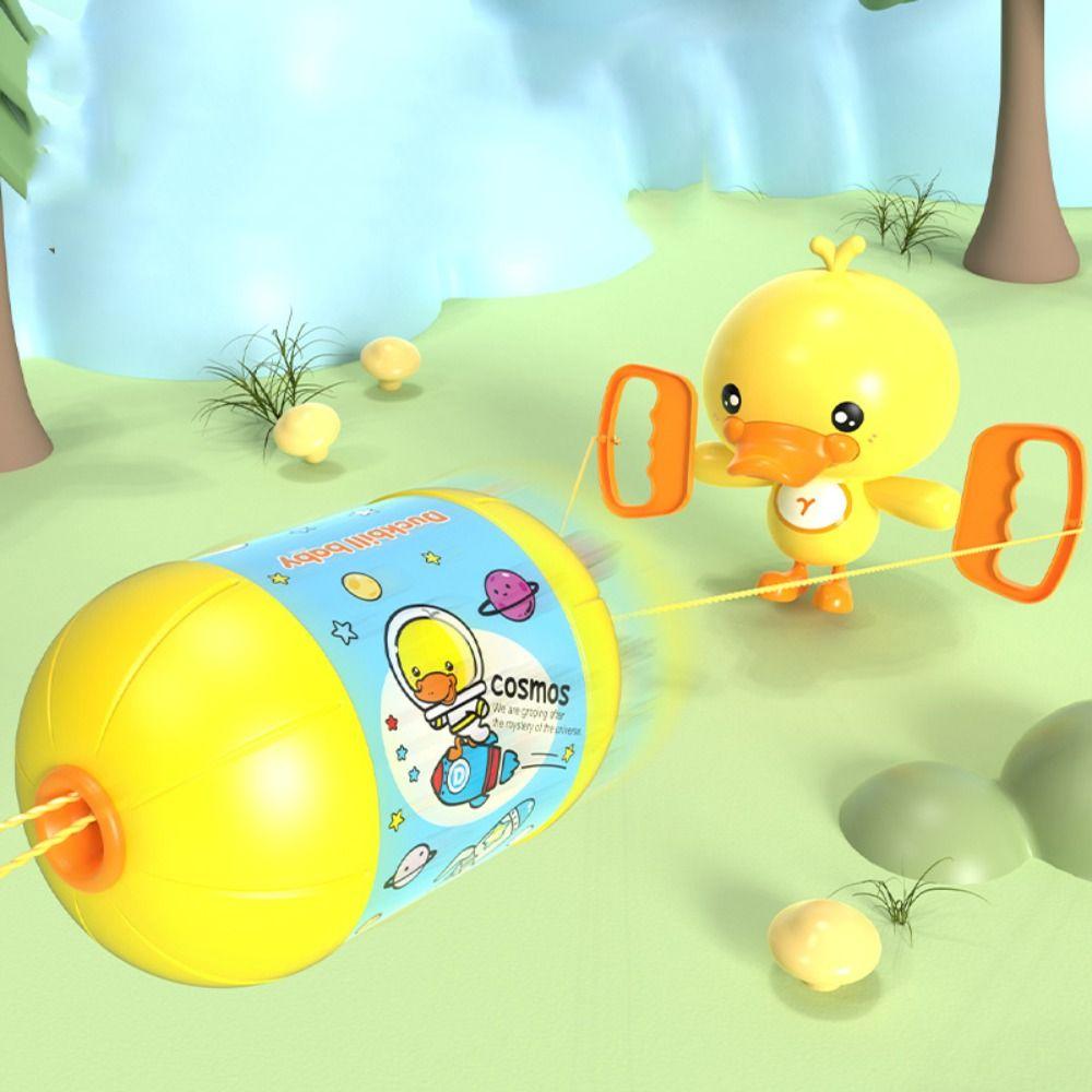 ABS Combination Shuttle Ball Interactive Double Pull Ball Toy Children Outdoor