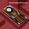 Wood Grain Snake For Honor Magic 6 50 70 90 Lite X7b 200 Pro Nova 10 Nova 5T X6 P30 Pura 70 Ultra Tempered Glass Phone Case