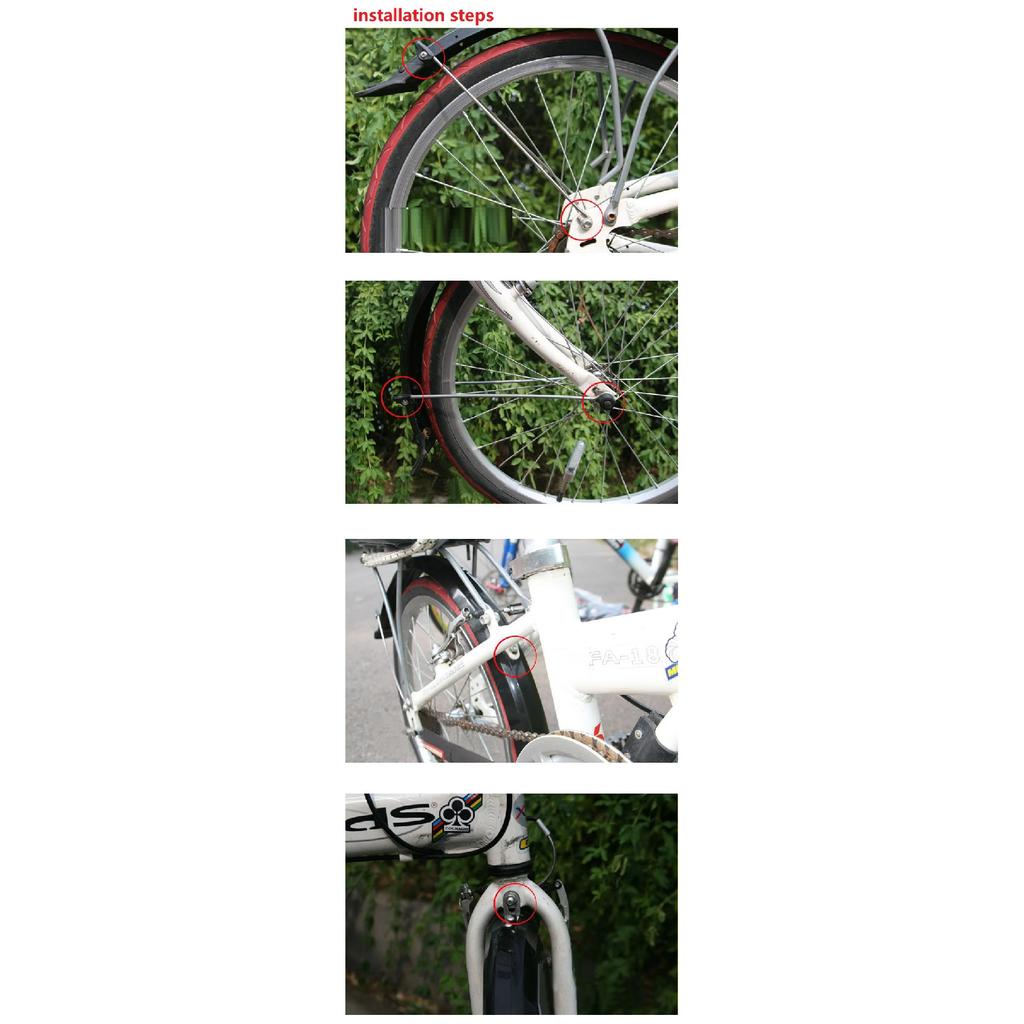 14 Inch 412 Folding Bike Fenders 16 Inch Sra683 20 Inch SP8 Bicycle Mudguard Folding Bicycle Practical Accessories