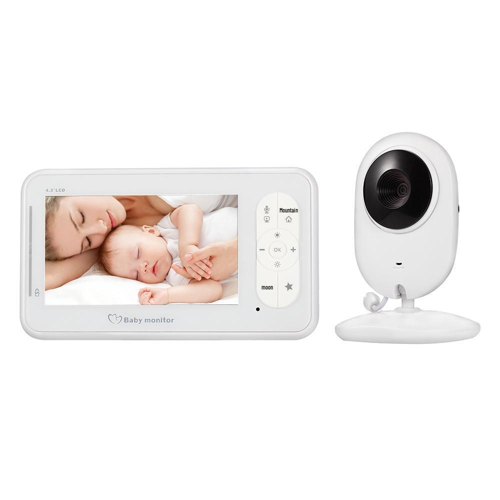 4.3" Baby Monitor with Temperature Monitoring, Two-Way Talk, and Night Vision