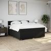 Boxspringbett mit Matratze Schwarz 180 x 200 cm Stoff