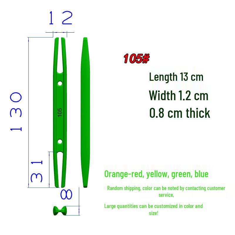 Dual-Sided Plastic Shuttle for Weaving Nets, Repairing Fishing Nets, and Multi-Purpose Line Winding Tool