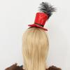 Fascinators Headband Mini Top Hat Circus Ringmaster Small Hair Hoop Halloween Carnival Costume Accessory Lion Tamer Headpiece