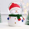 Jul Snöglob Färgskiftande Ljus Jul Kristallkula Dekor Harts Glas Julkula
