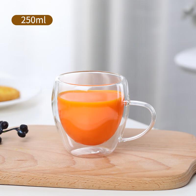 Double-Wall Glass Mug with Handle