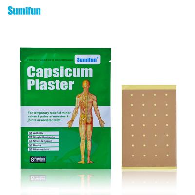 8 sztuk/worek Capsicum Plaster Pain Patch Podkładki rozgrzewające do ulgi w bólu Ziołowy plaster grzewczy na bóle stawów pleców