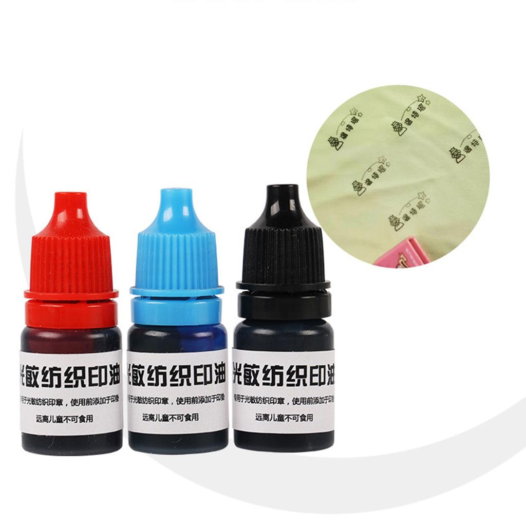 5ml Ink Textile Clothes Waterproof Ink Special Ink for Student Children Name Stamp Printing On Clothing Wash Not Fade