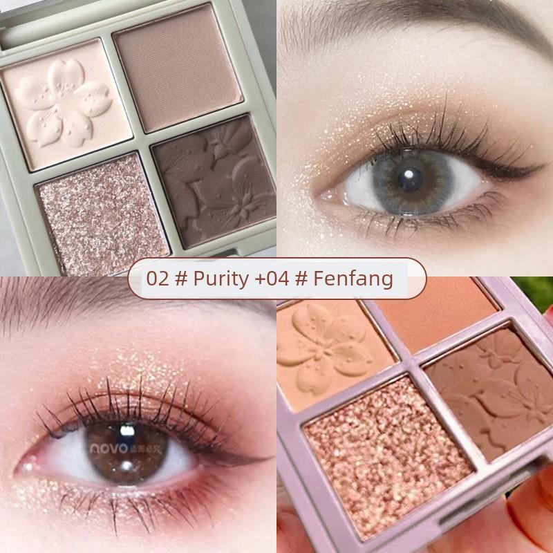 Novo Flagship Store Matte Affordable Four Color Eyeshadow Palette