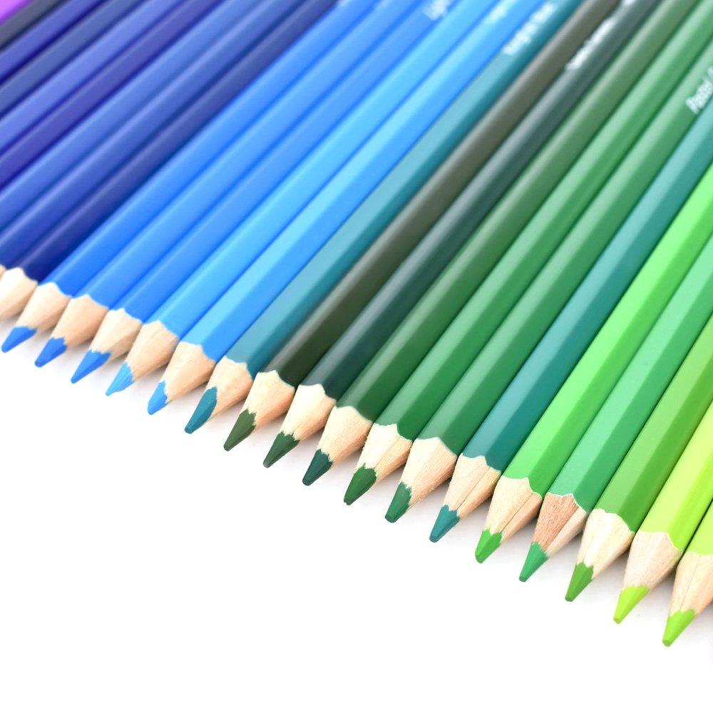 Souyos Colored Pencils for Coloring and Includes Storage Case and Sharpener 72-Color Oil-Based Drawing,