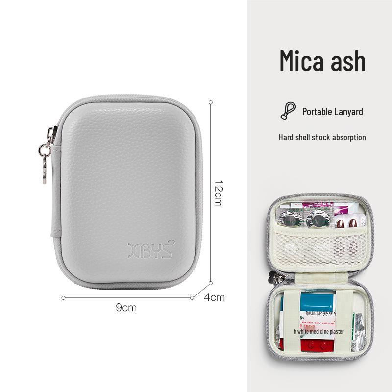 Compact Travel Medicine Organizer Bag - First Aid & Medical Storage for Students, Outings, Business Trips