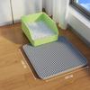 Extra Large Non-Slip Cat Litter Mat - Anti-Tracking, Anti-Splash, Scratch-Resistant, Double Layer, Leak-Proof Sand Control.