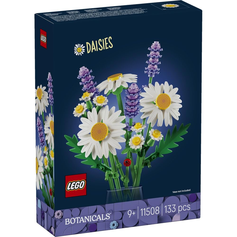 LEGO Botanical Daisy Building Set Educational Toy for Kids Ages 9-11 Decorative Plant Home Decor 11508