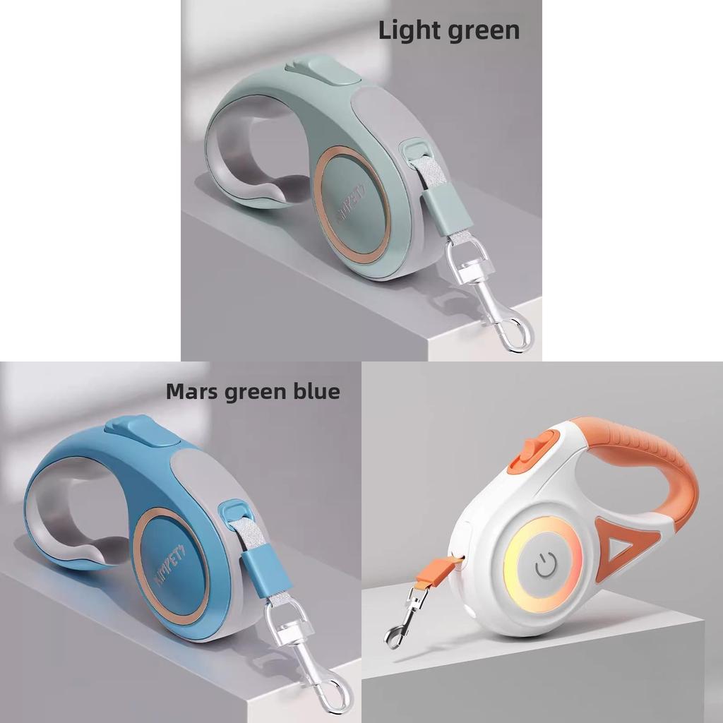 Pet Leash With Light Auto Extending For Small Dogs And Pets