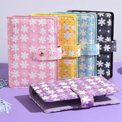 A6 Botão Floco de Neve Couro PU DIY Pasta Caderno Só Capa Diário Livros Agenda Capas Papelaria Escolar