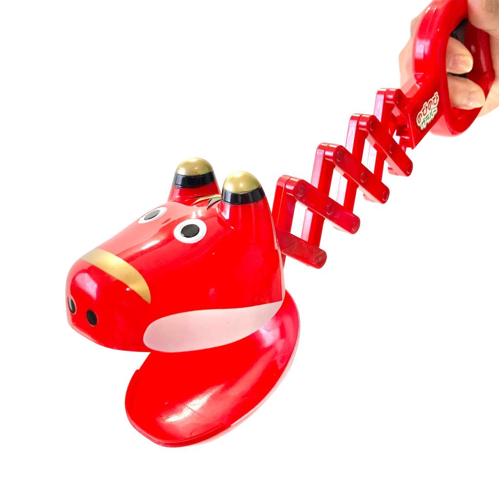 Stretch and Cute Animal Magic Hand Grabber Catcher with Open Mouth for Grabbing snap! (Akabeko)