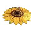 Floor Mat Large Size Non-Slip Backing Plush Rug 3D Sunflower Design Door Mat Living Room Bathroom Kitchen Decoration