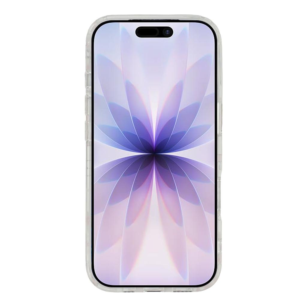 For iPhone 17 Case Compatible with MagSafe Embedded Rhinestones IMD Pattern TPU PC Phone Back Cover