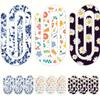 9pcs Creative Heat Transfer Bookmark Acrylic DIY Pattern Paper Clip  School Office Stationery