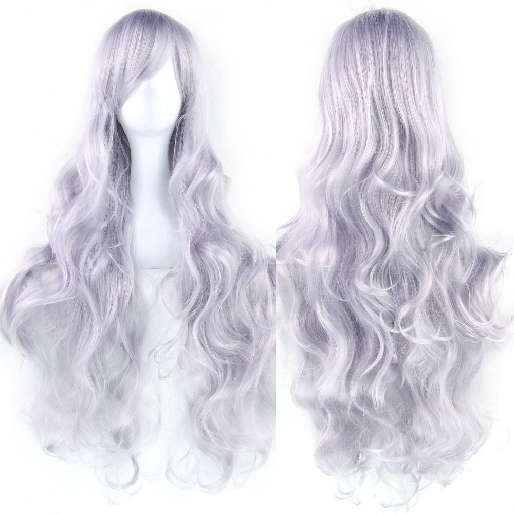 Peluca de Pelo Sintético Largo en Capas Resistente al Calor para Cosplay de Anime Halloween para Mujeres