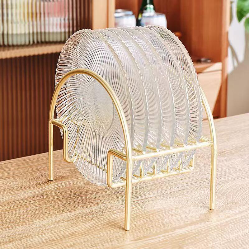 SIFAR Transparent Glass Fruit & Snack Plate Set, 15.5cm