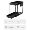 Bathroom Storage Rack with Hooks Pockets Drainage Double-layer Large Capacity And Pull-out Drawer Anti-skid