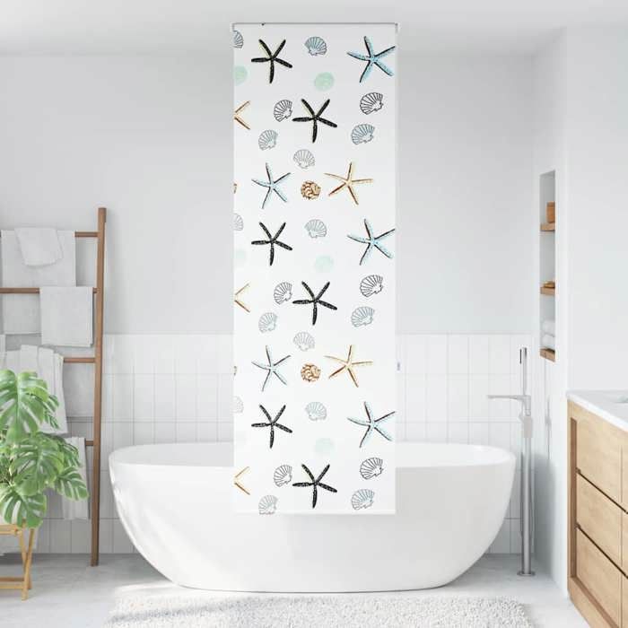 VidaXL Store enrouleur de douche 80x240 cm largeur du tissu 76 cm, store de douche, store enrouleur de rideau de douche, 4014900