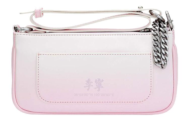 Li Ning Polyurethane Shoulder Bag, Crossbody Bag Women s Gradient Cherry Blossom Pink abds349-3
