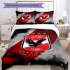 Ahly Football Club Printed Pattern Duvet Cover Set – Includes 1 Duvet Cover and 2 Matching Pillowcases Bedroom Decor Christmas Gifts