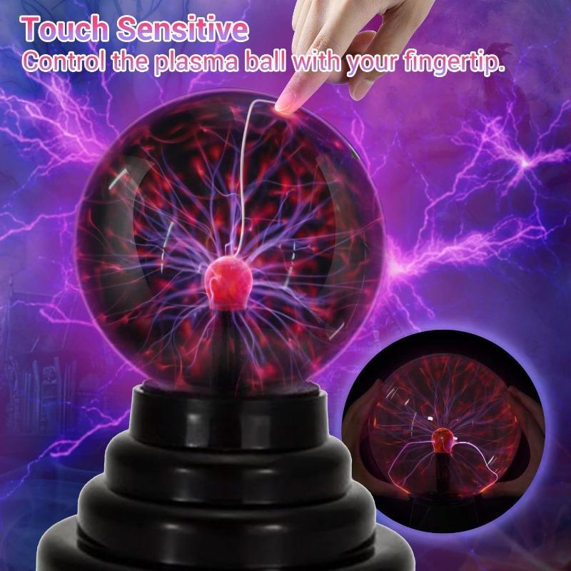 3 Inch Magic Plasma Ball Lamp Electric Lamp Night Light Touch Atmosphere Christmas Kid Gift Table Lights Sphere Plasma Lamp