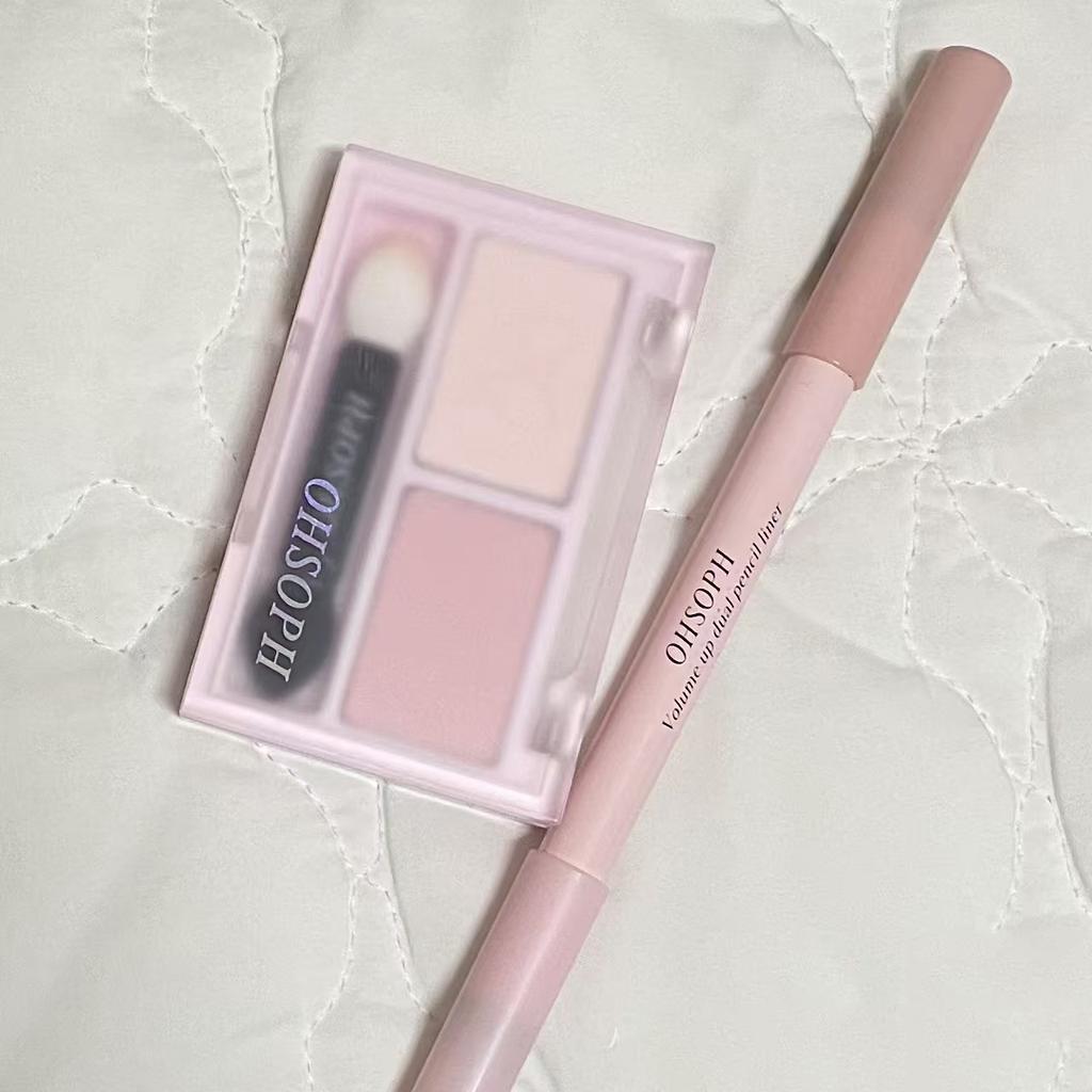 Korean Internet Celebrity Niche Brand Ohsoph Aegyo-Sal Pen Shadow Contour Highlighter Dual-Color Eyeshadow Powder Natural and Long-Lasting