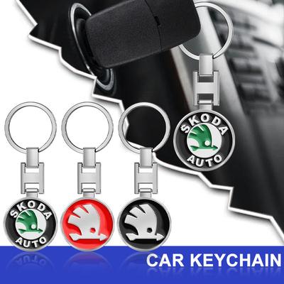 Car Keychain Car Emblem Gift with Key Ring Auto Accessories for SCALA Superb Octavia 2 3 A4 A5 Fabia Kamiq Kapoq Kodiaq Rapid