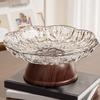 Artistically Designed Serving Bowl On A Pedestal, Decorative Fruit Stand, Elegant Snack Made of