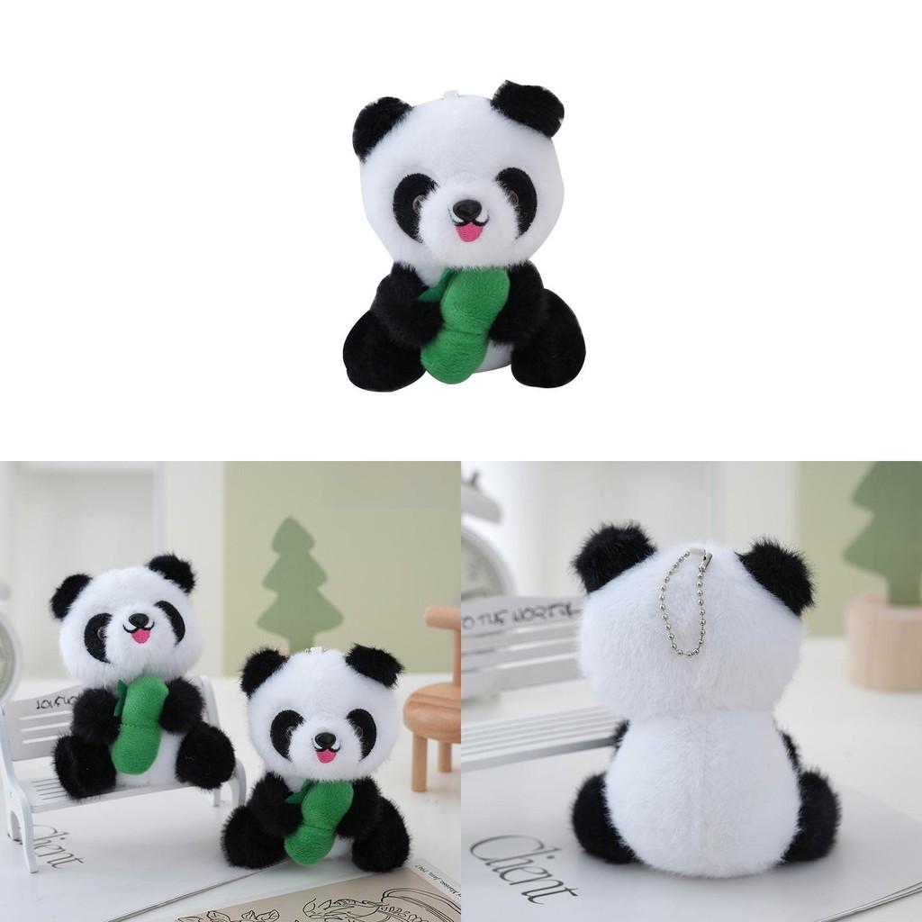 Bamboo Panda Adorable Plush Toy Keyring Key Chain Backpack Pendant Kids Gift