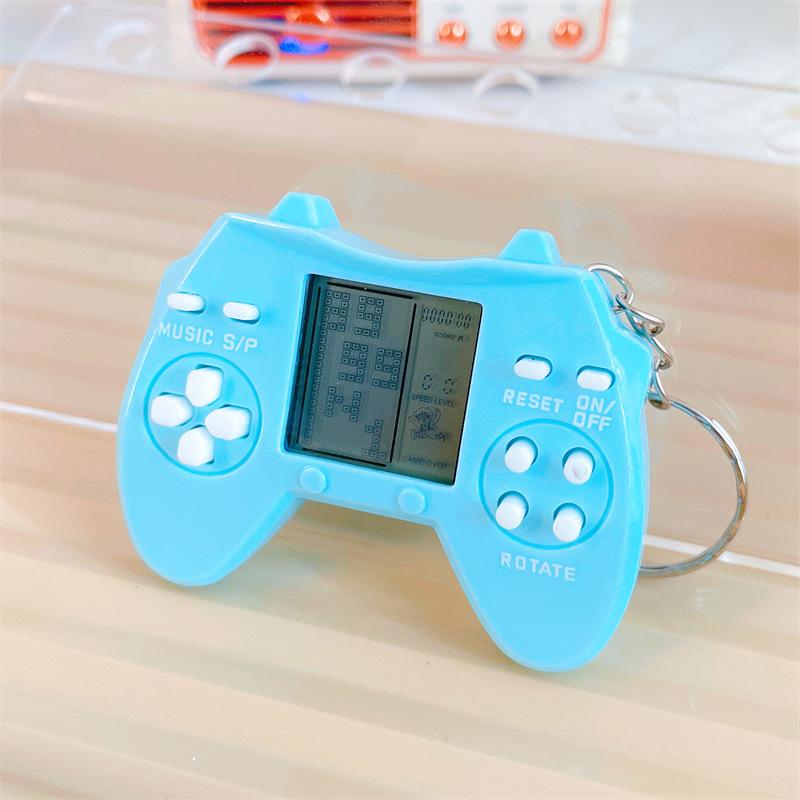Mini Retro Handheld Tetris Game Keychain