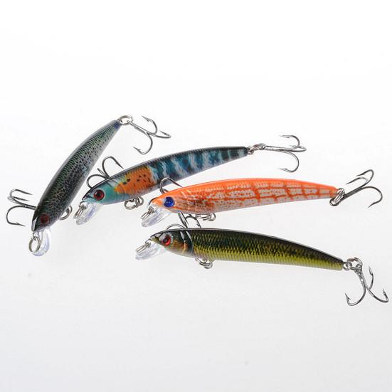 Künstliche 3D Augen Fisch Hard Lure Jig Angelköder Tackle Werkzeug mit zwei Haken