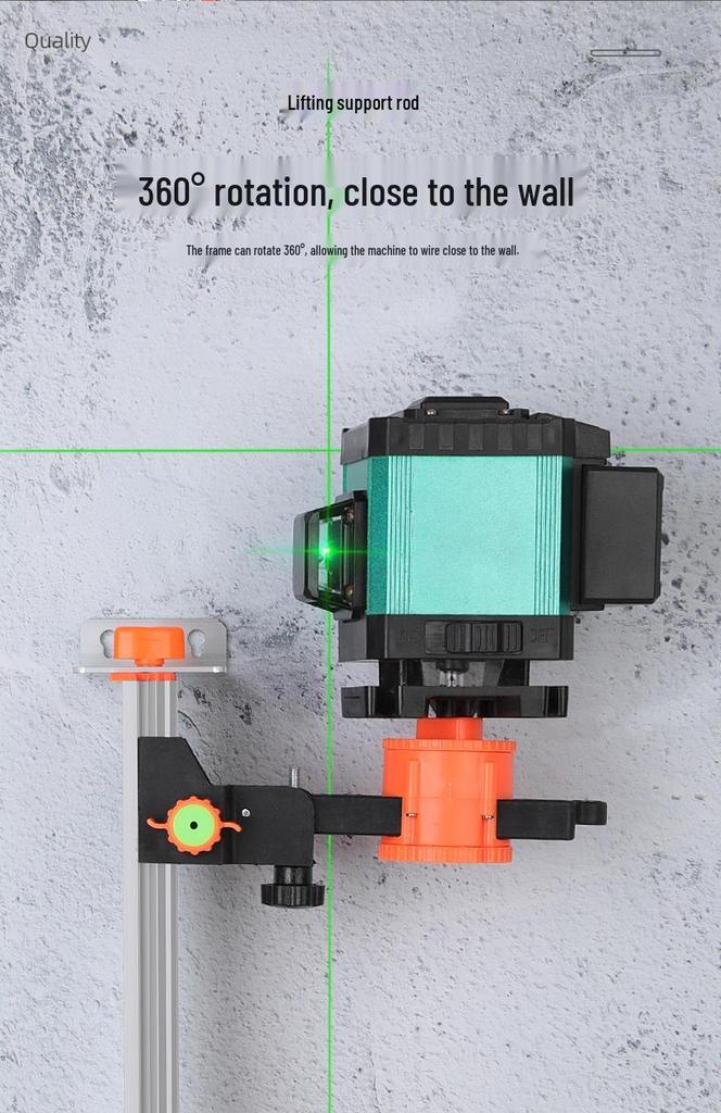 Wall-Mounted Spirit Level Infrared Lift Support Bracket